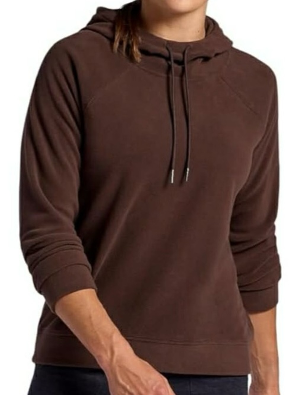 Head Women's Brown Astir Cozy Cowl Neck Hoodie Relaxed fit size L NWT